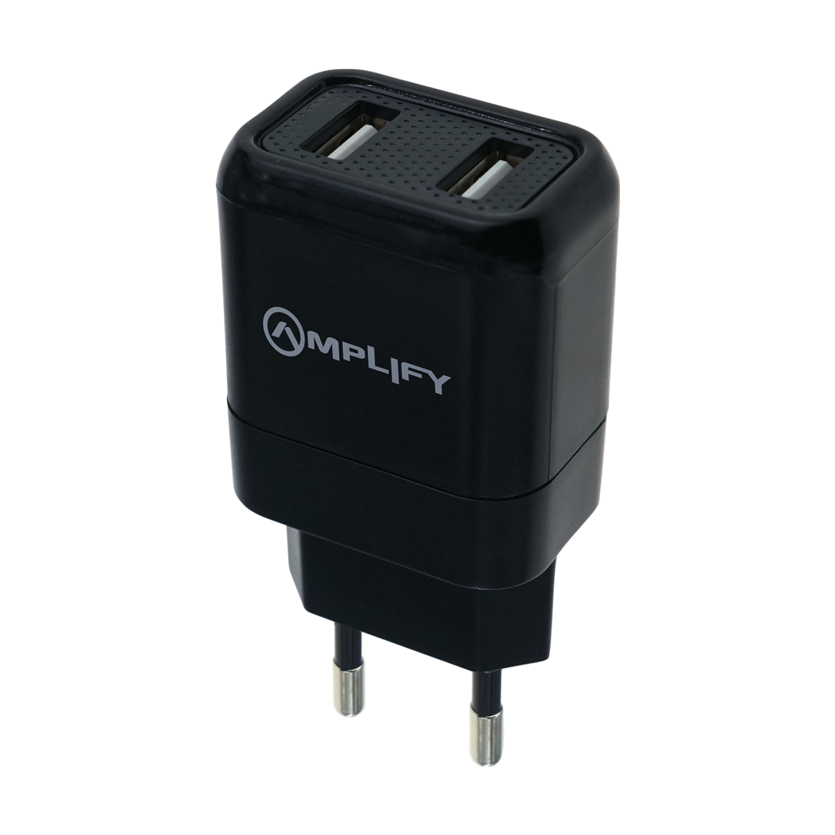 Amplify Dual USB Wall Charger Black