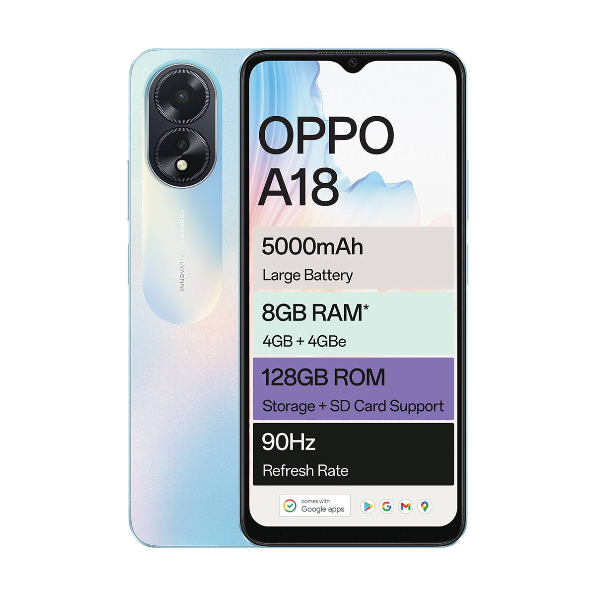 Oppo A18 128GB Dual Sim Blue – PEP Cell