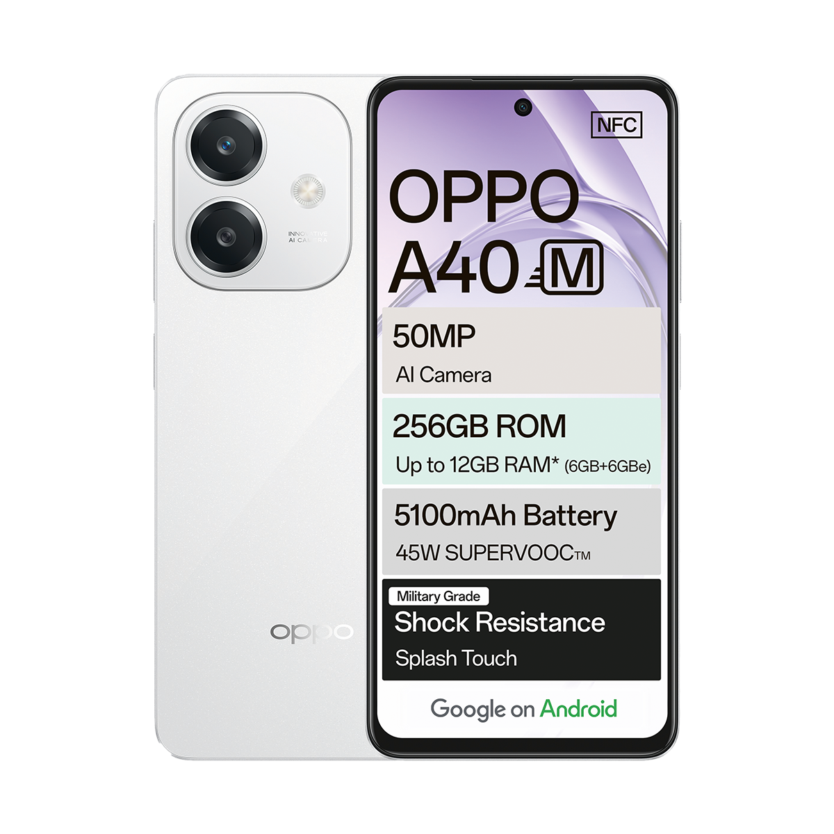 Oppo A40M 256GB Dual Sim White