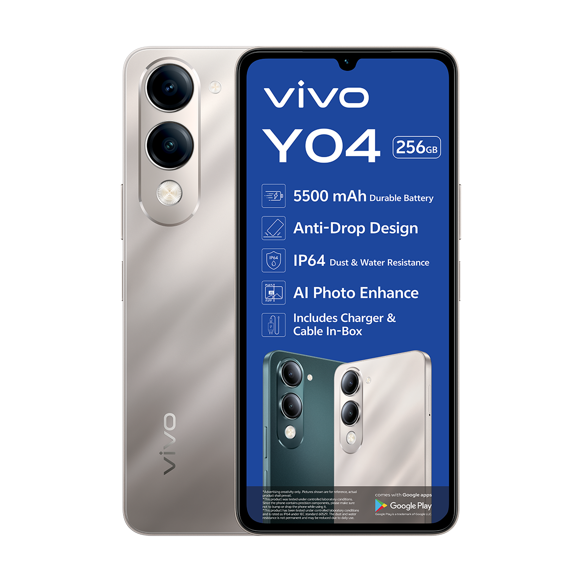 Vivo Y04 256GB Dual Sim Gold