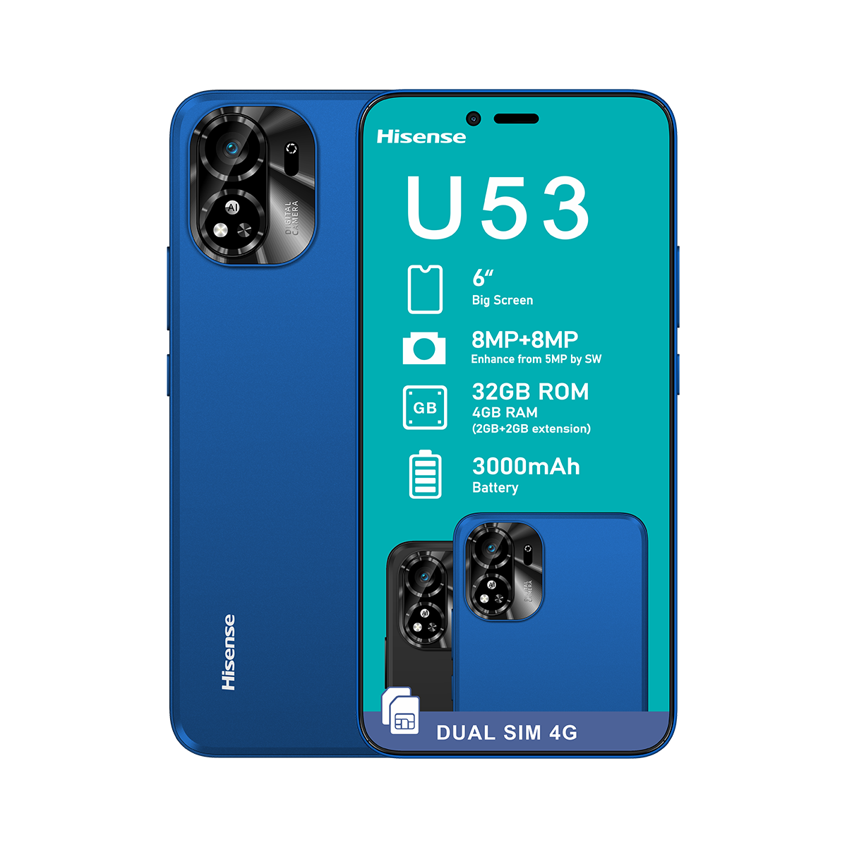 Hisense U53 32GB Dual Sim