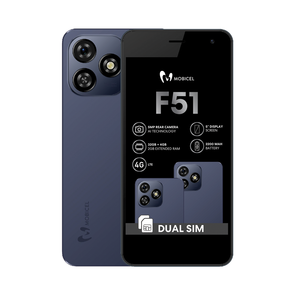 Mobicel F51 32GB Dual Sim