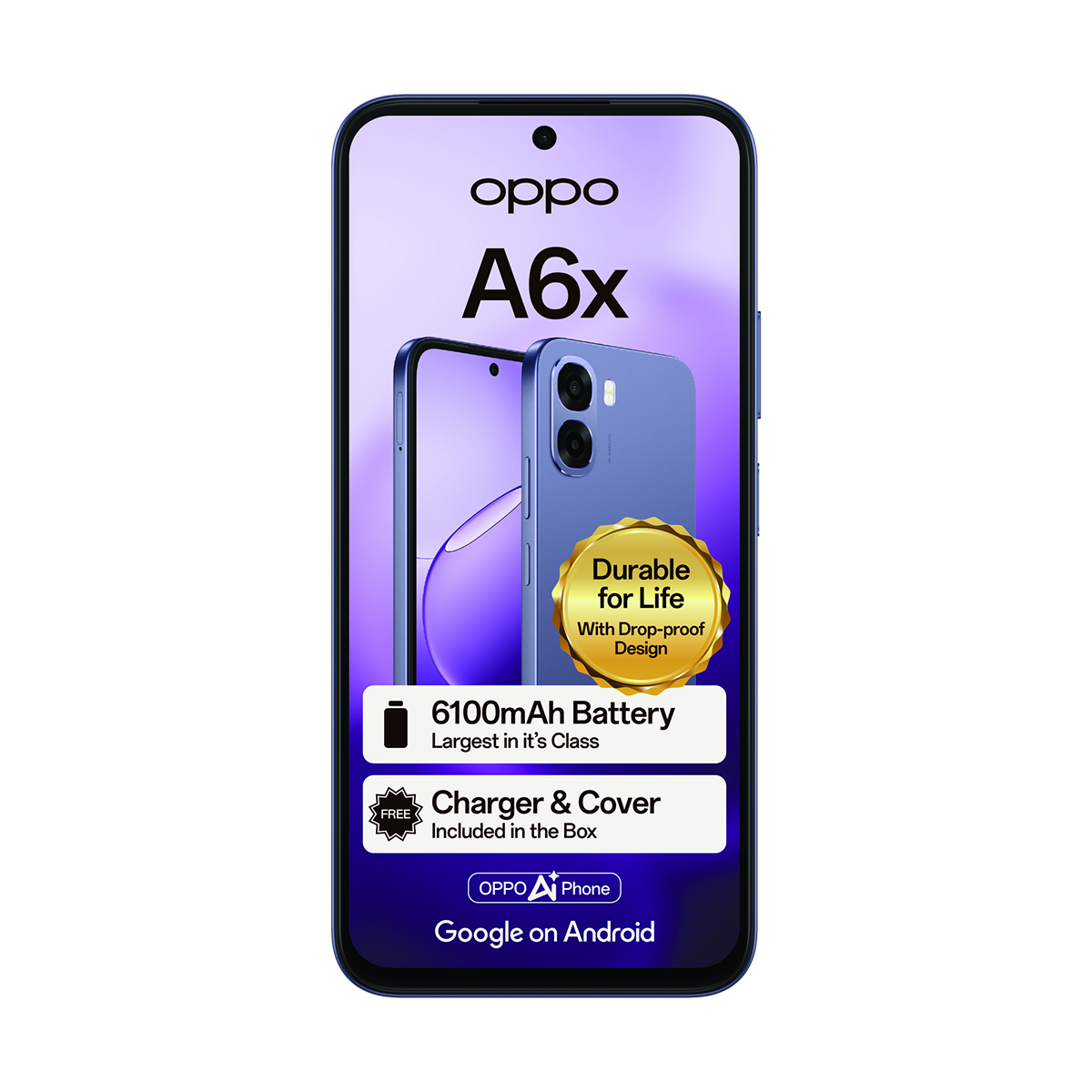 Oppo A6x 64GB Dual Sim Purple