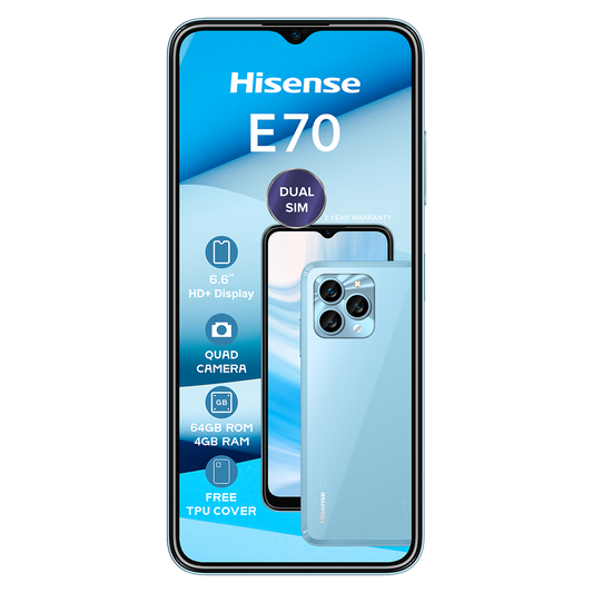 Hisense E70 64GB LTE Dual Sim - Blue