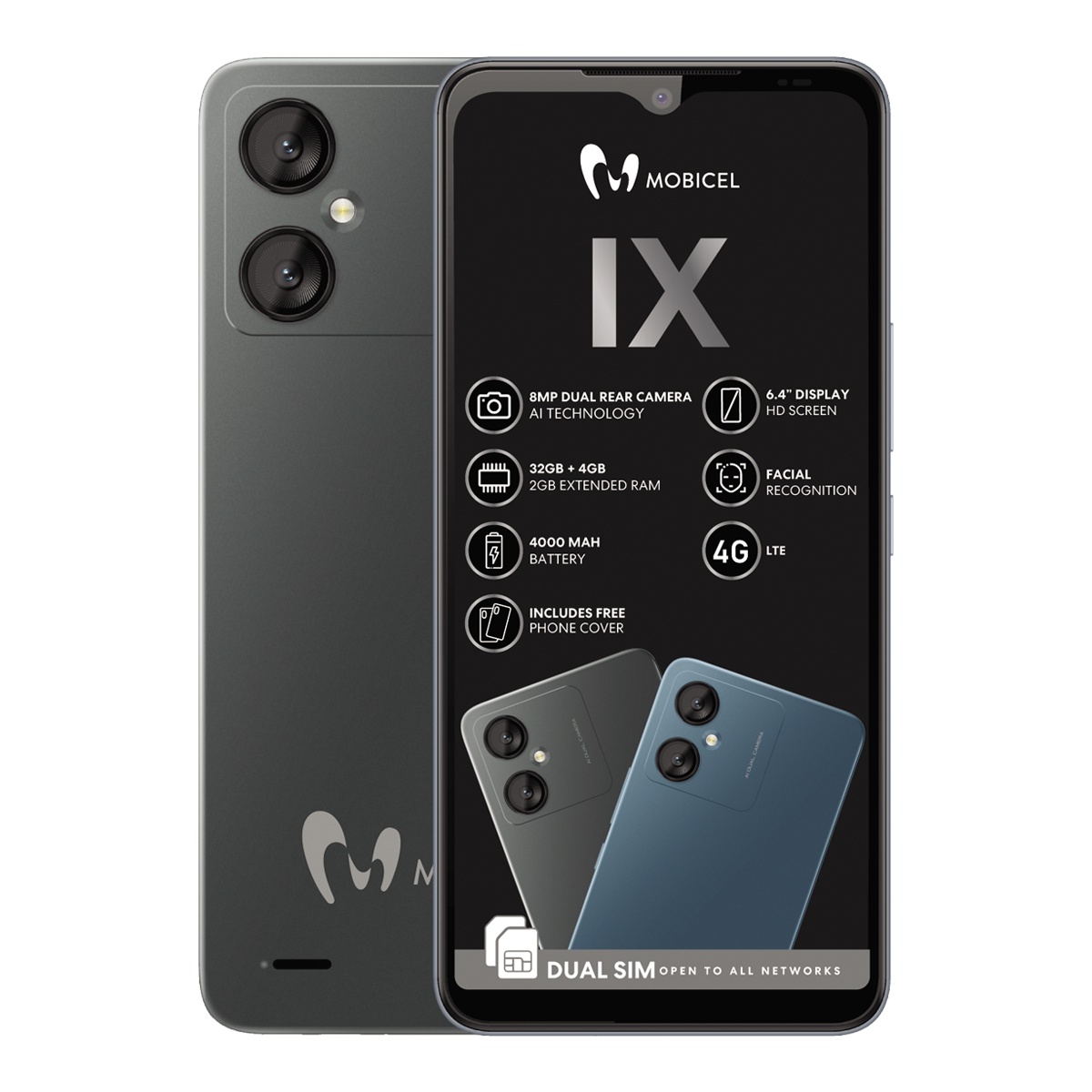 Mobicel IX 4G 32GB Dual Sim