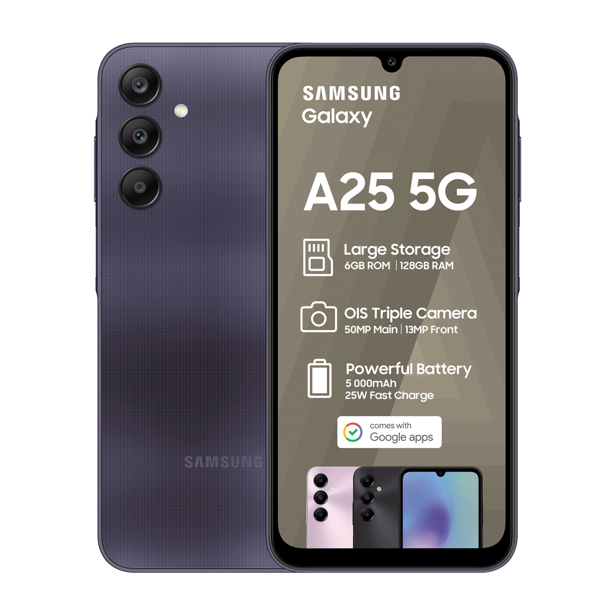 Samsung Galaxy A25 128GB Dual Sim Black – PEP Cell