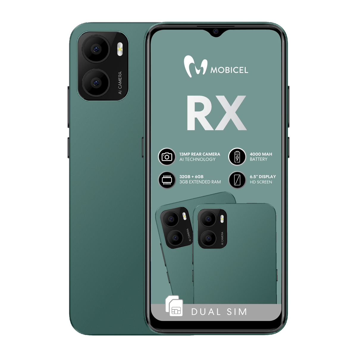 Mobicel RX 32GB Dual Sim – PEP Cell