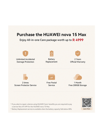 Huawei Nova 15 Max With Earbuds 256GB Dual Sim