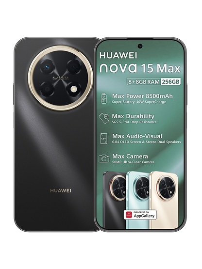 Huawei Nova 15 Max With Earbuds 256GB Dual Sim