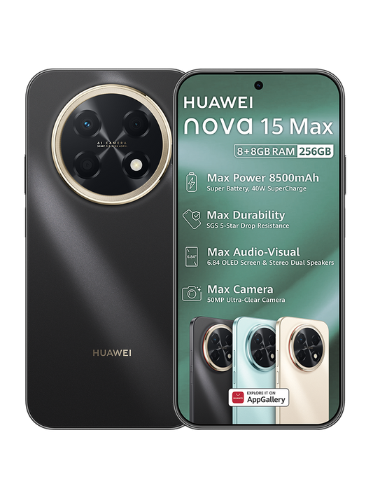 Huawei Nova 15 Max With Earbuds 256GB Dual Sim