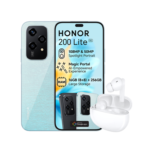 Honor 200 Lite 256GB Dual Sim + Earbuds X5
