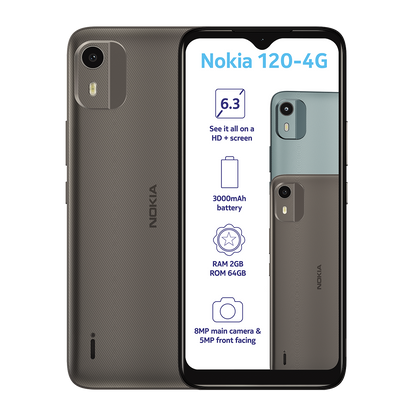 Nokia 120 - 4G Grey 64GB Dual Sim