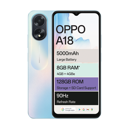 Oppo A18 128GB Dual Sim Blue