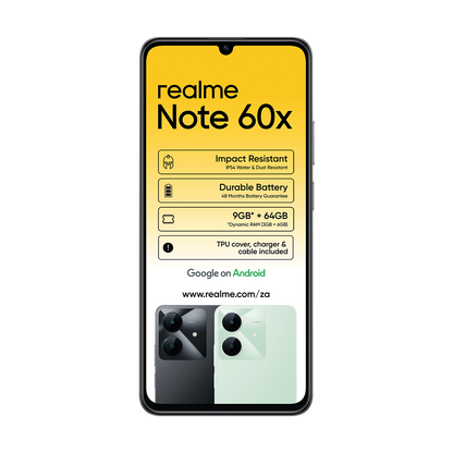 Realme Note 60x Midnight Black 64GB Dual Sim
