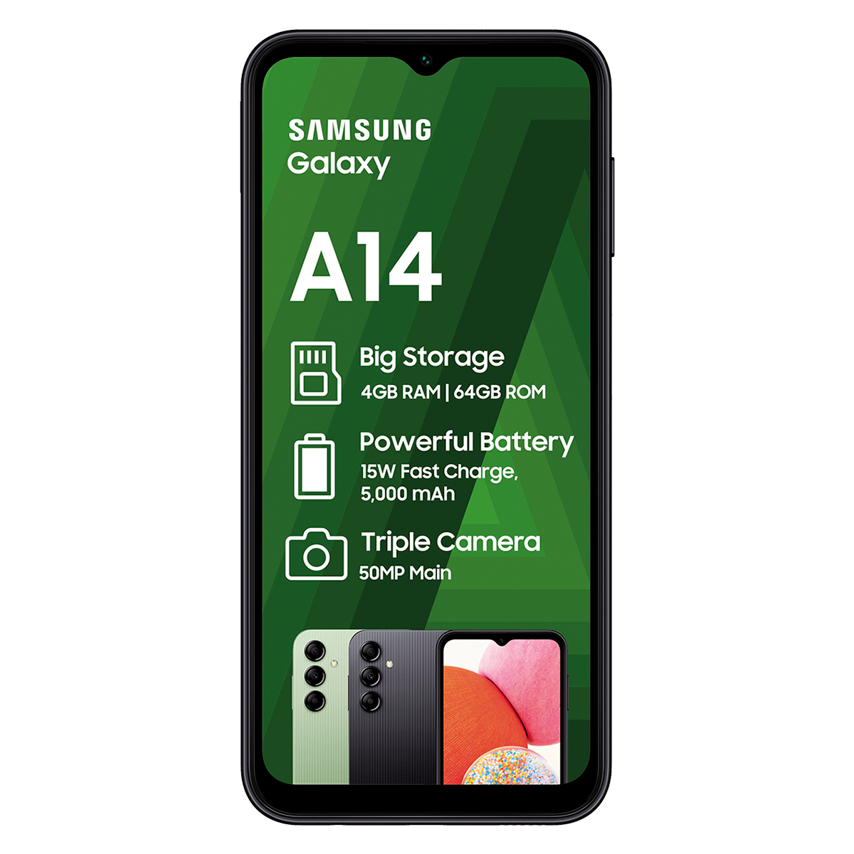 Samsung A14 4/64GB dual sim black