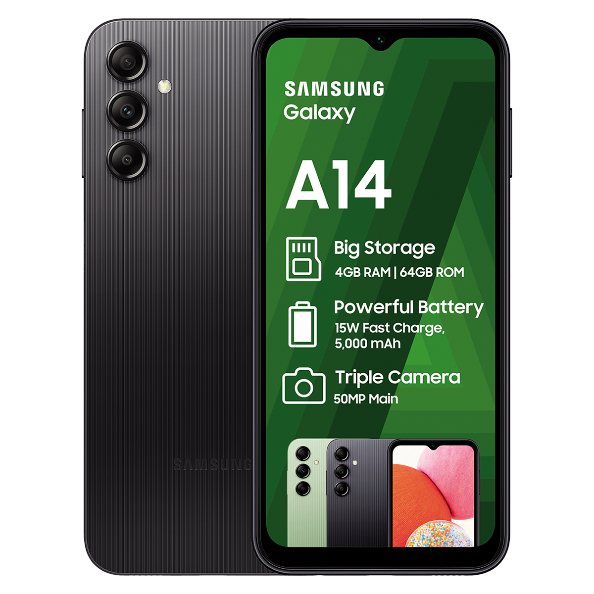 Samsung A14 4/64GB dual sim black