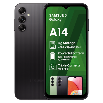 Samsung A14 4/64GB dual sim black