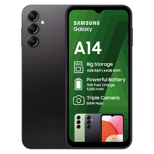 Samsung A14 4/64GB dual sim black