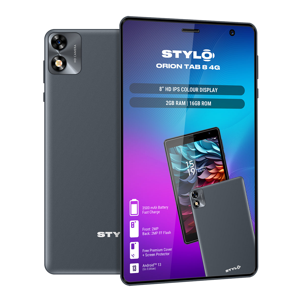 Stylo Orion Tablet 8 4G 16GB Dual SIm – PEP Cell