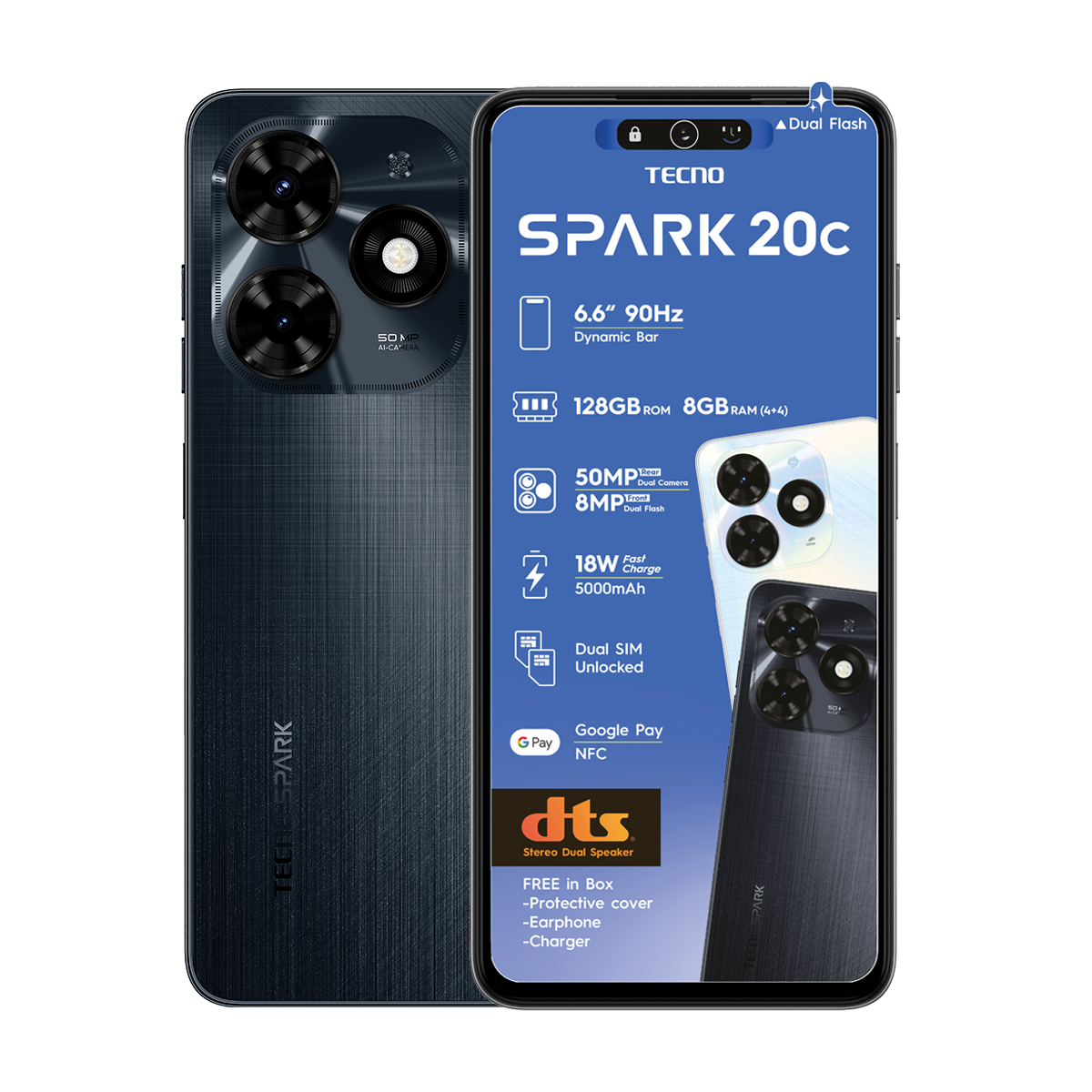 Tecno Spark 20C 128GB Dual Sim