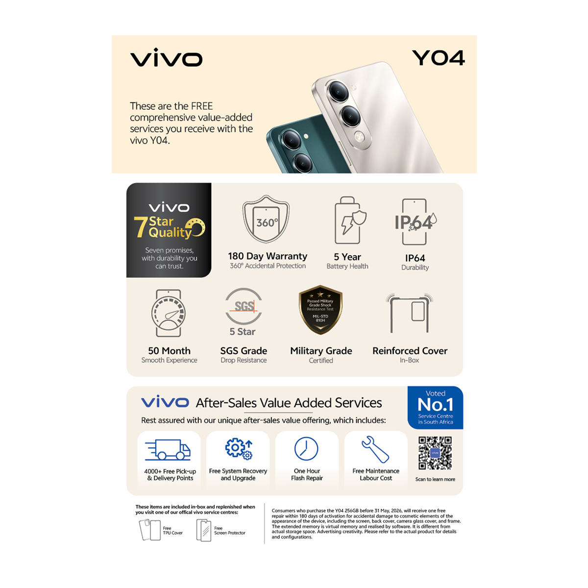 Vivo Y04 256GB Dual Sim Gold