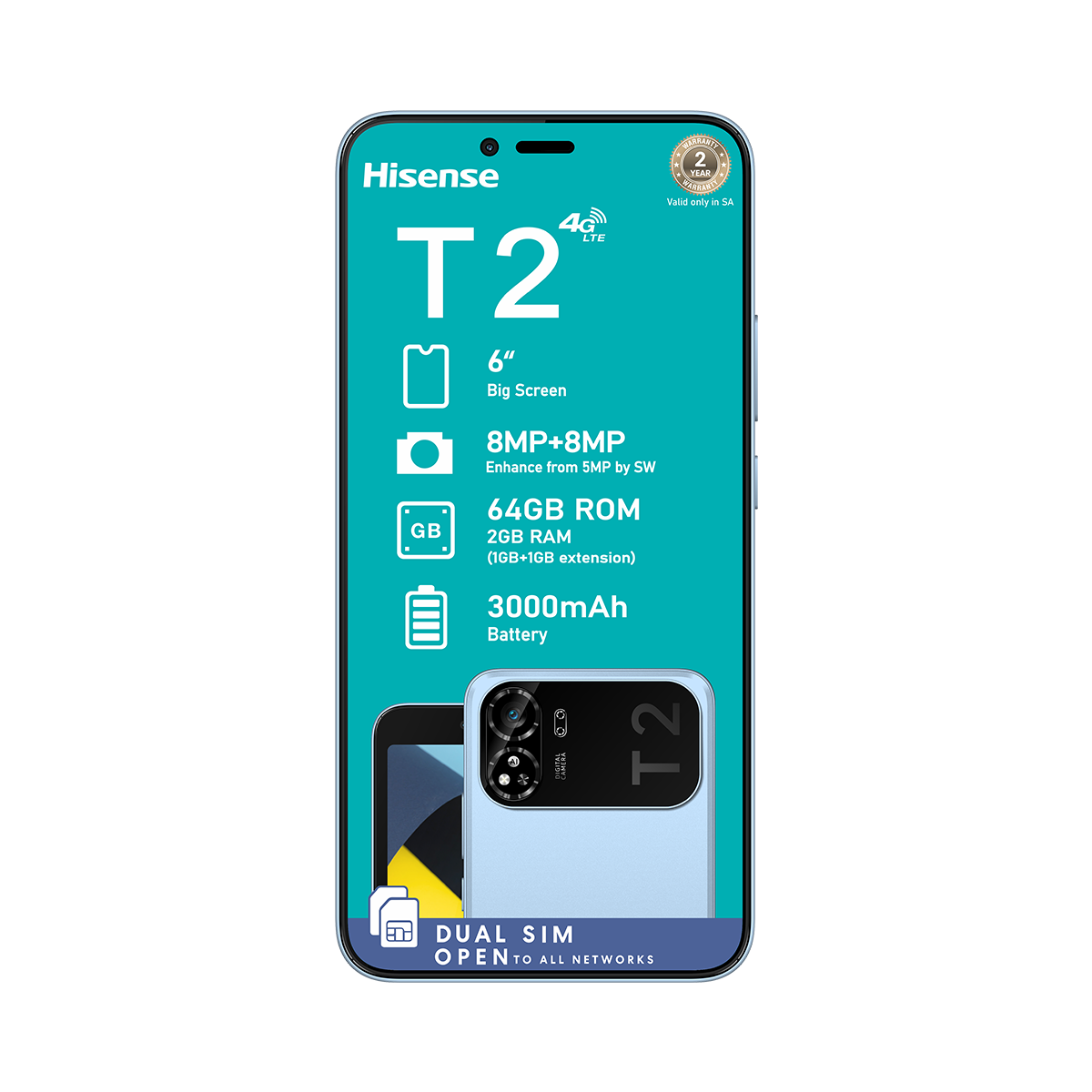 Hisense T2 64GB Dual Sim