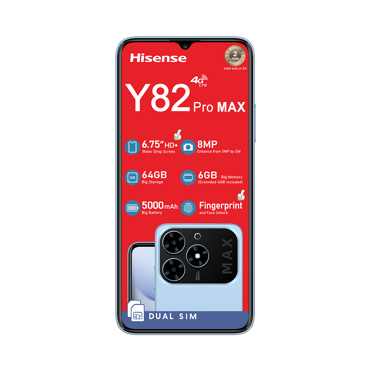 Hisense Y82 Pro Max 64GB Dual Sim