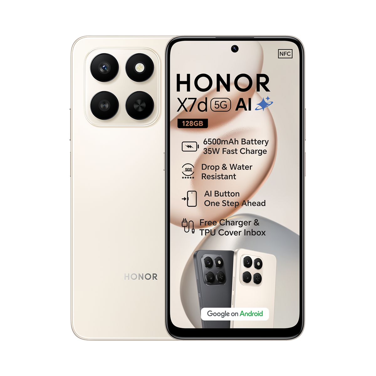 Honor X7d 256GB Dual Sim Gold