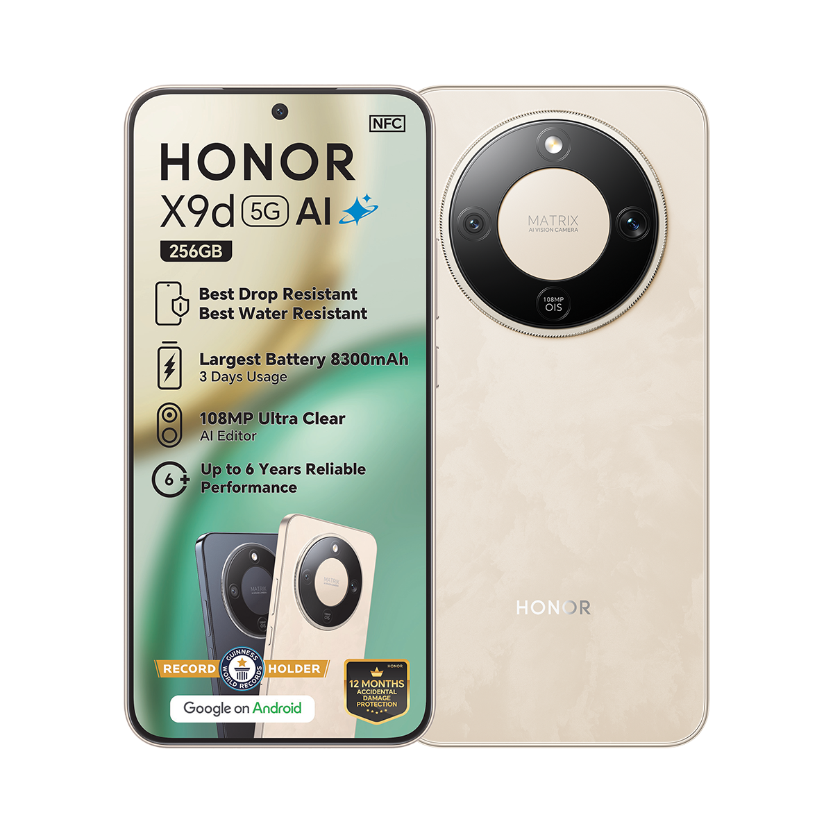 Honor X9D 256GB Dual Sim Gold