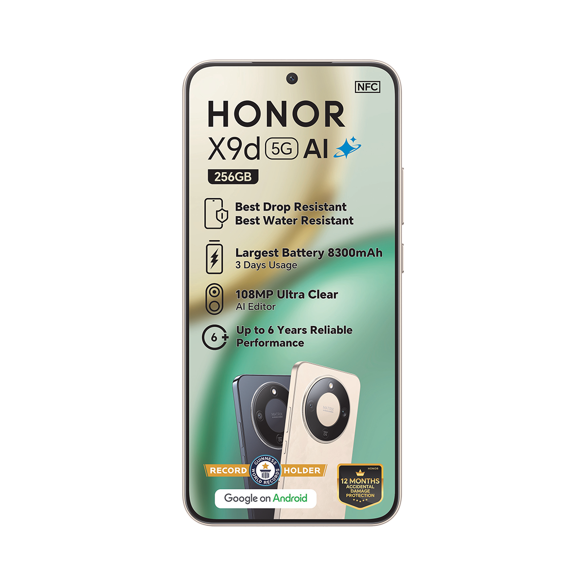 Honor X9D 256GB Dual Sim Gold