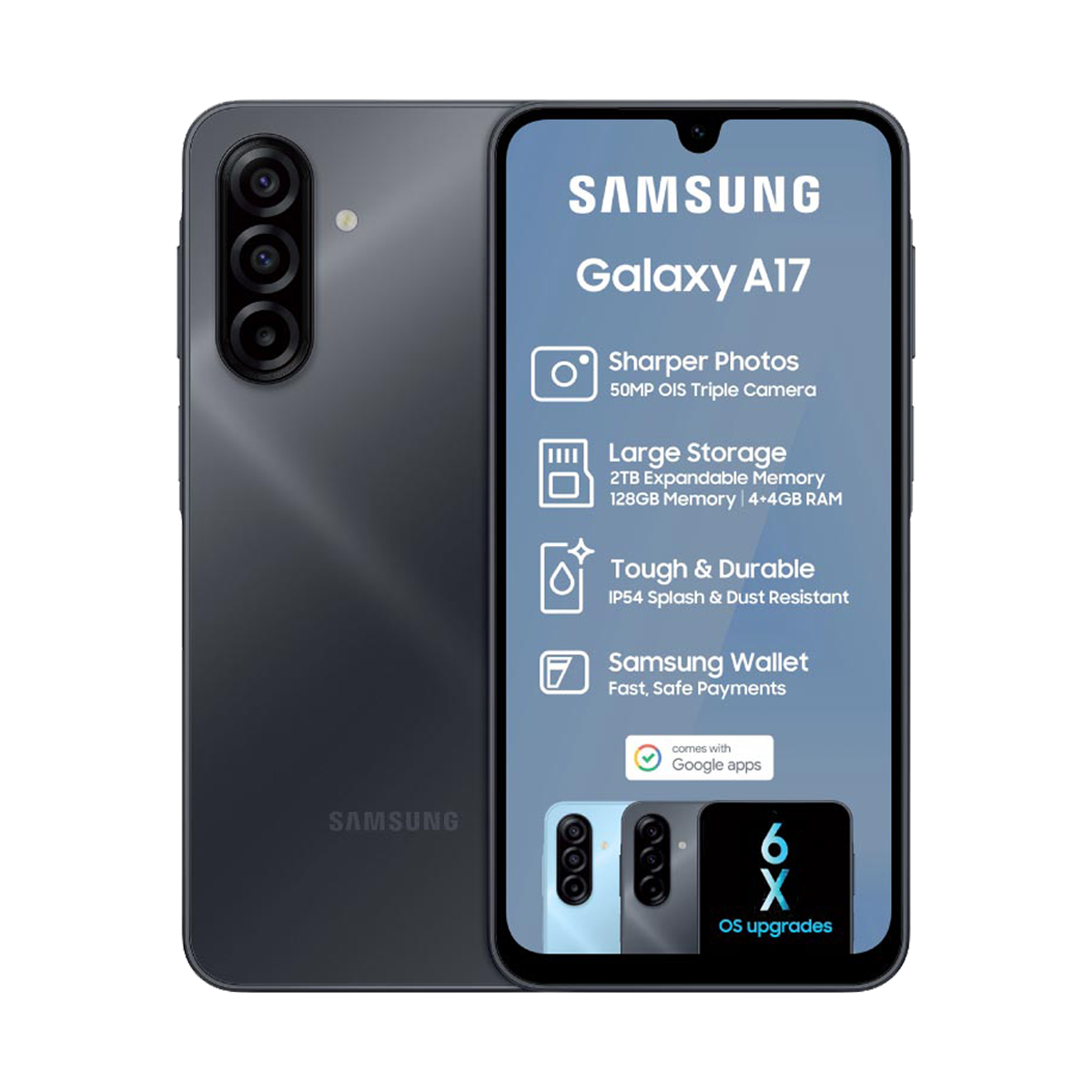 Samsung Galaxy A17 128GB Dual Sim Black PEP Cell samsung-galaxy-a17-128gb-dual-sim-black-pep-cell