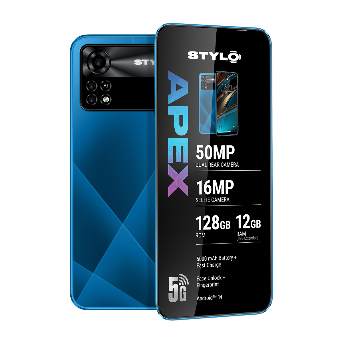 Stylo Apex 128GB Dual Sim Ocean Blue