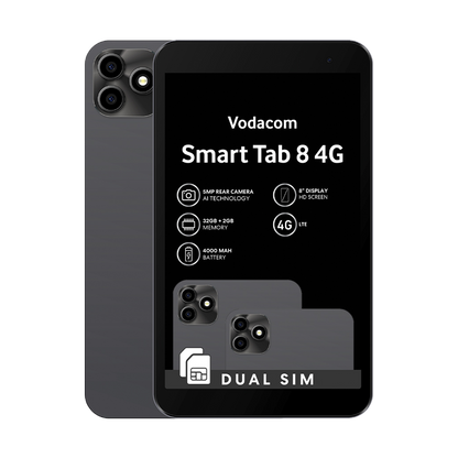 Vodacom Tablet 8 32GB Dual Sim Black