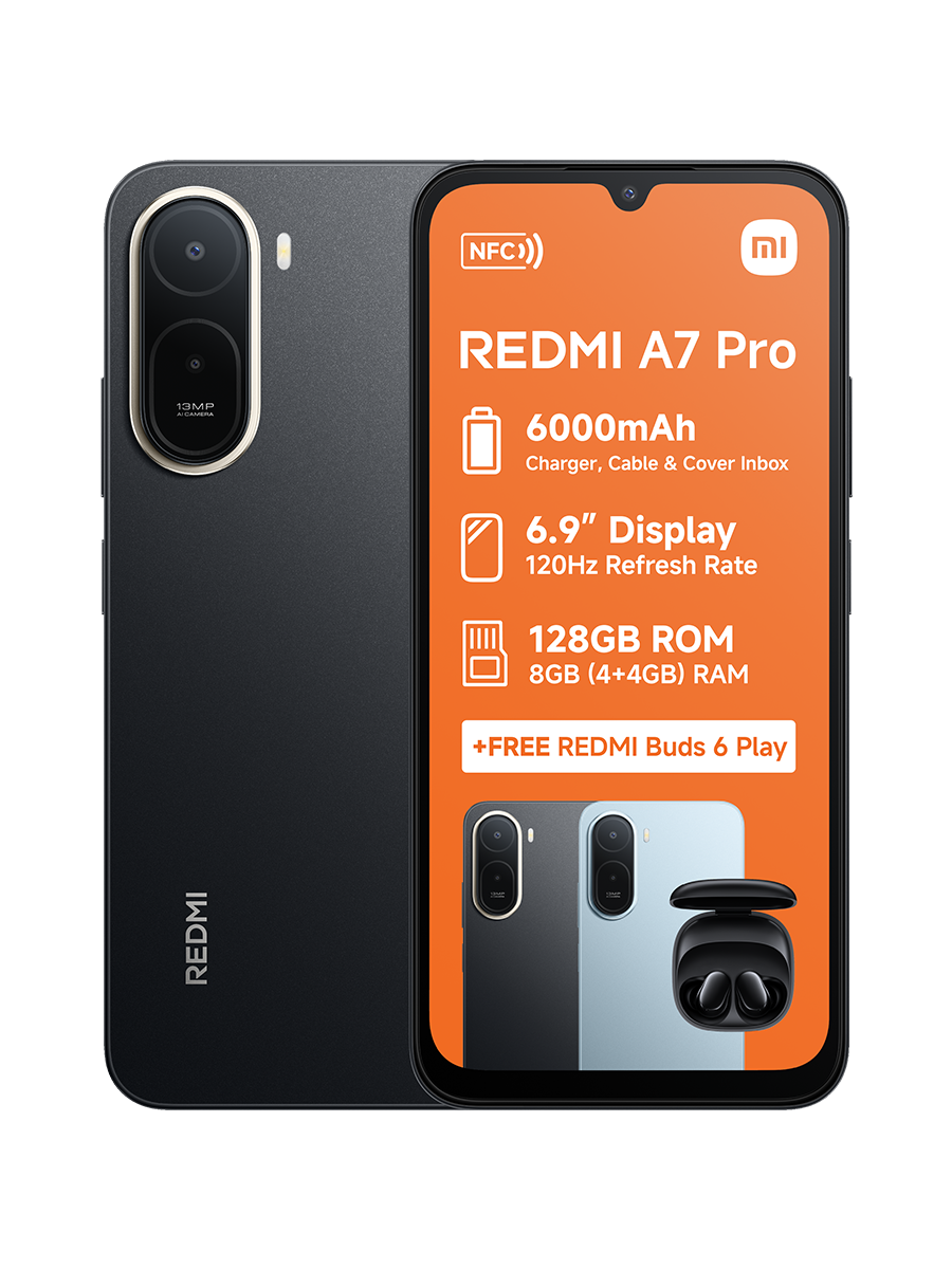 Xiaomi Redmi A7 Pro 128GB Dual Sim Plus Free Earbuds
