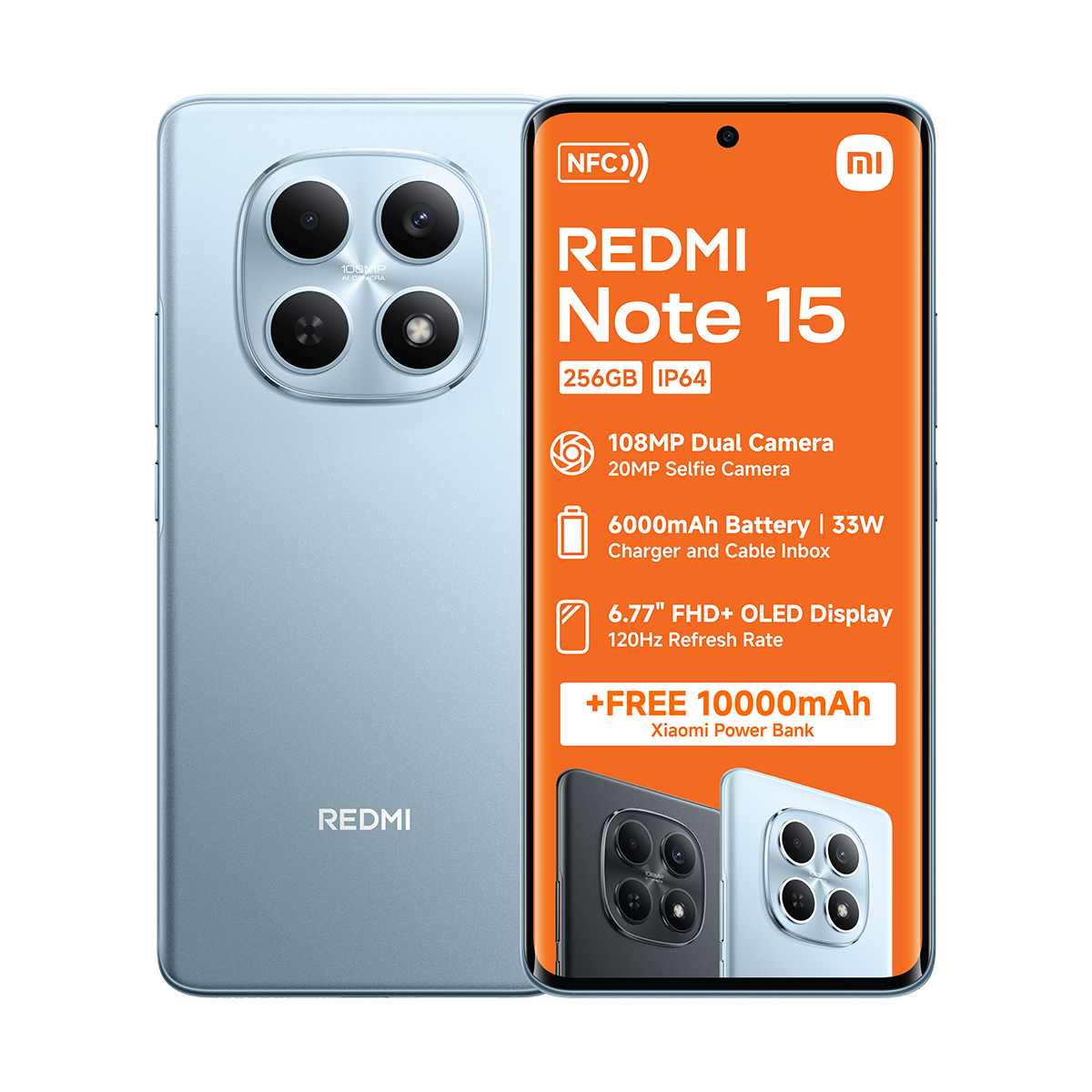 Xiaomi Redmi Note 15 128GB Dual Sim + Powerbank